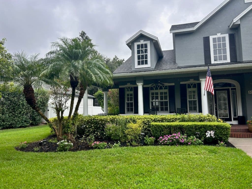 Day and Night Front Yard Makeover in Winter Garden FL image