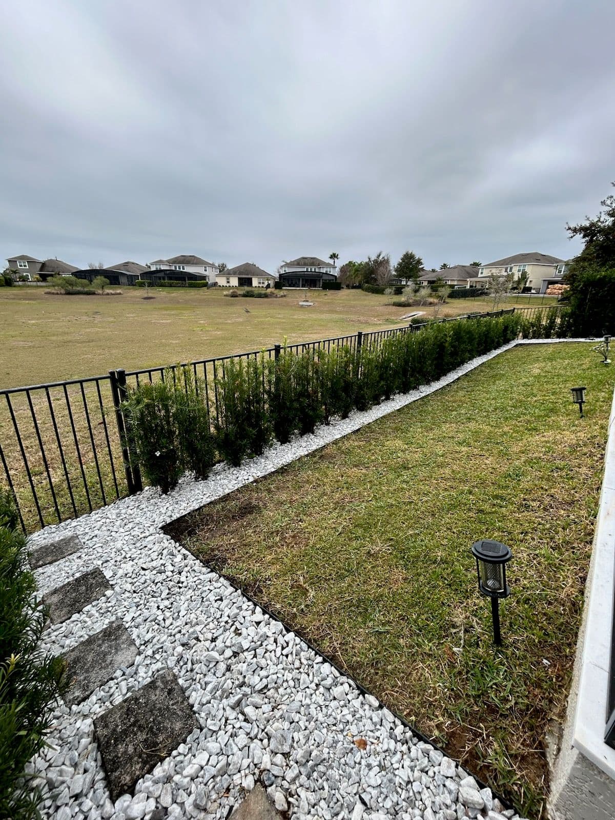 Project Elegant Stone Pathway Transformation in Winter Garden image